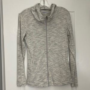 Columbia Heather Gray Knit Hooded Jacket